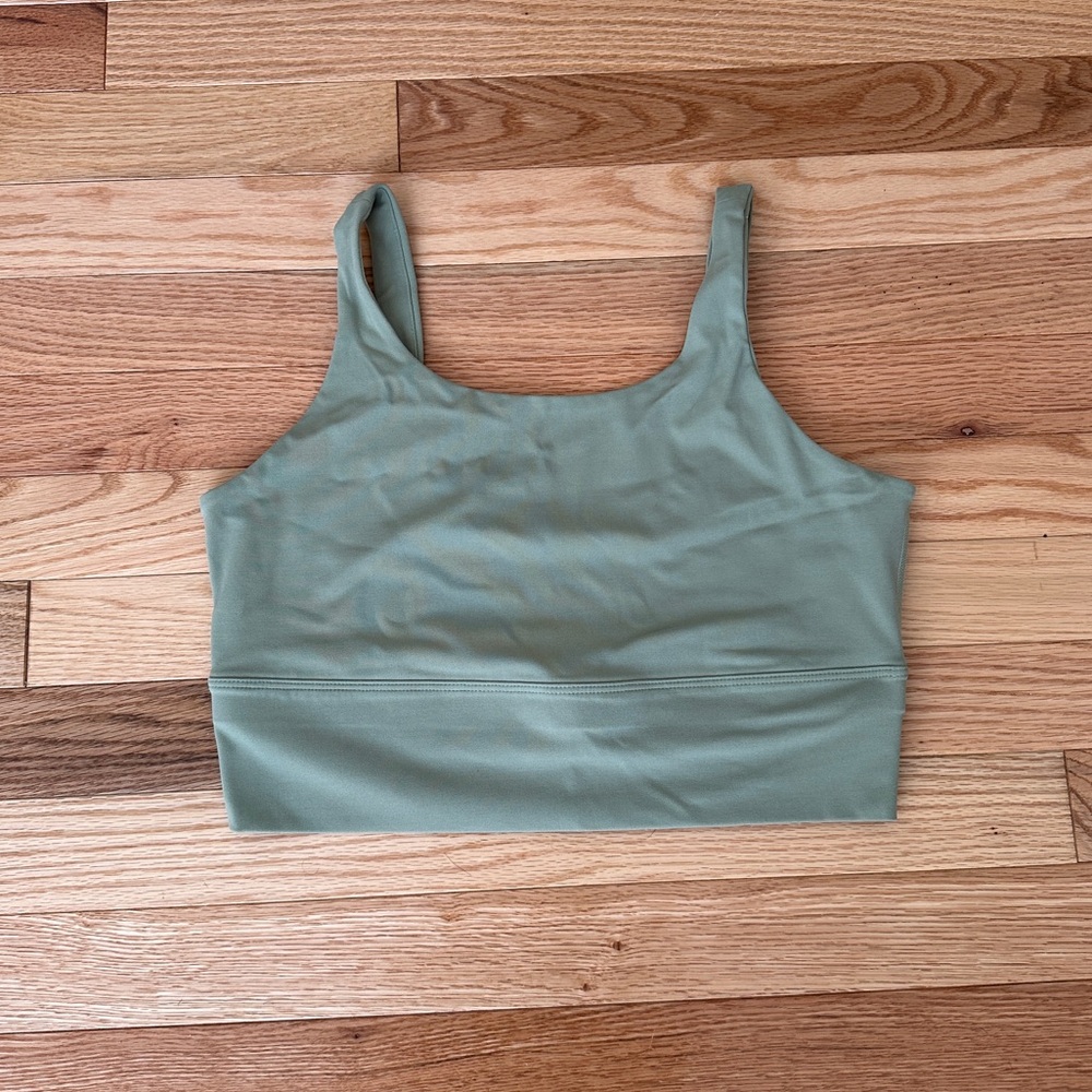 Nike Sage Green Workout Crop Top